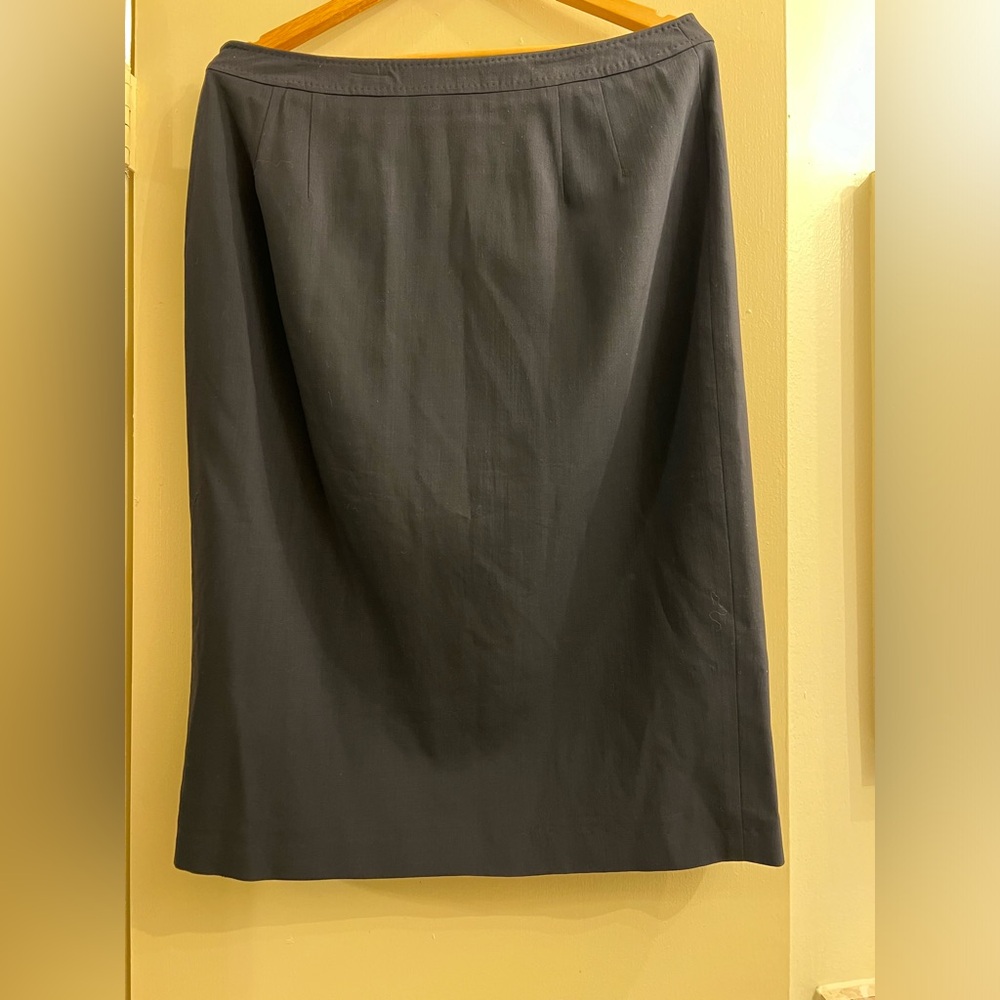 Doncaster 100% Wool‎ Dark Navy Pencil Skirt size 14